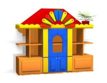 Стенка  для игрушек и пособий\nв цветном исполнении любого сочетания — А-158